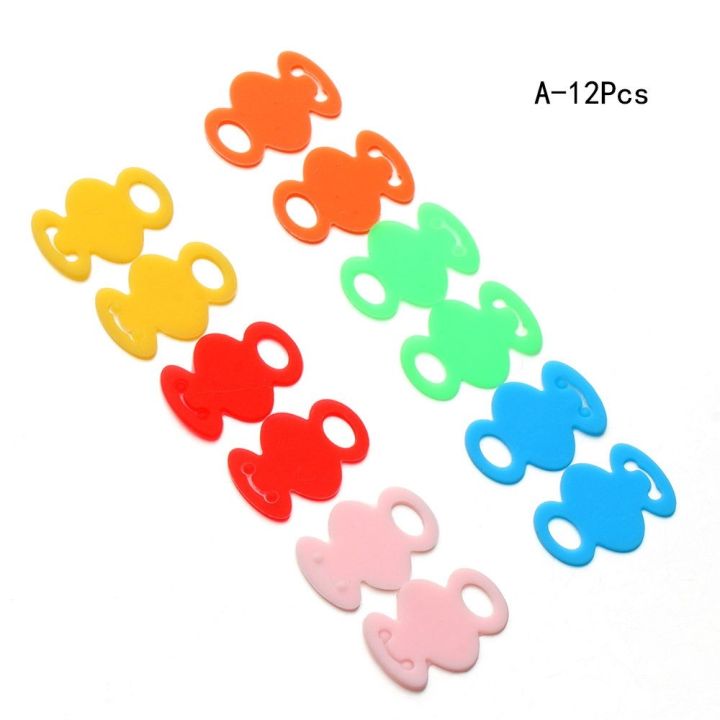 cw-12-24-32pcs-color-cap-covers-identifier-tags-soft-silicone-holder-keyring-label-keys-organizer