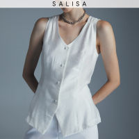 SALISA - VEST FW22 White (adjustable back buckle) *PRE-ORDER 2 WEEKS*