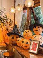 【Ready】? decoratn pumpk per carval ght r garden decoratn props kdergarten atmosphere arrangement light strg