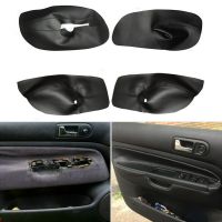 For Left Hand Door Leather Cover Front Driver Anti-corrosion Armrest Black