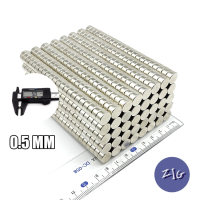แม่เหล็ก Neodymium 10/50/100 ชิ้น ทรงกลมแบน ขนาด5 mm มีหลายความหนาแรงดูดสูง แม่เหล็กทดลองวิทยาศาสตร์ ติดแน่น BY ZIGSHOP