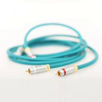 1คู่คุณภาพสูง HiFi Audio Extension ปลั๊ก RCA สายเชื่อมต่อ RCA สายสัญญาณเสียง HIFI Audio RCA Cable