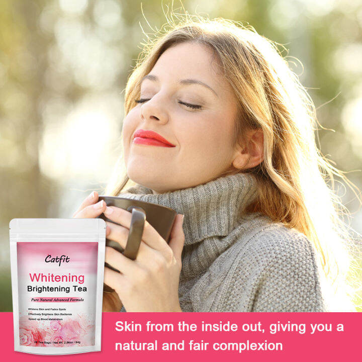 catfit-natural-whitening-brightening-tea-ปรับปรุงโทนสีผิวหมองคล้ำ-antioxidant-beauty-detox-ส่งเสริมการเผาผลาญ