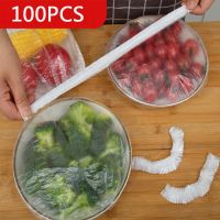 【CW】 100/50/10pcs Disposable Food Cover Plastic Wrap Elastic Lids Storage Keeping Saver Fruit Bowls Caps