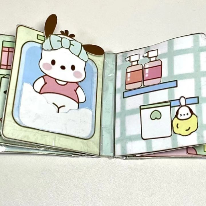 ของเล่นหนังสือเงียบทำมือ-diy-วัสดุหนังสือของเล่น-pochacco-sanrio-kuromi-melody