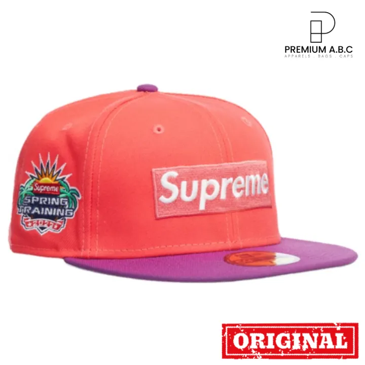 Supreme 2-Tone Box Logo New Era - Pink, Purple (NEW, ORIGINAL) | Lazada