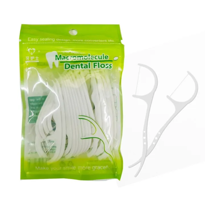 30Pc Set Dental Floss Flosser Teeth Toothpick stick Dental Floss with