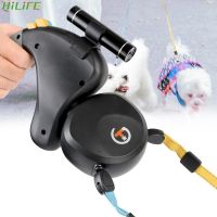 Dual Dog Rope Leash Rotation Pet Rope with Light Adjustable Pet Traction Rope Belt Double for 2 Dogs Walking Retractable