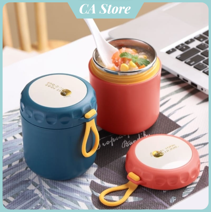 [CA STORE] Stainless Steel Thermos Soup Cup Container Lunch Box ...