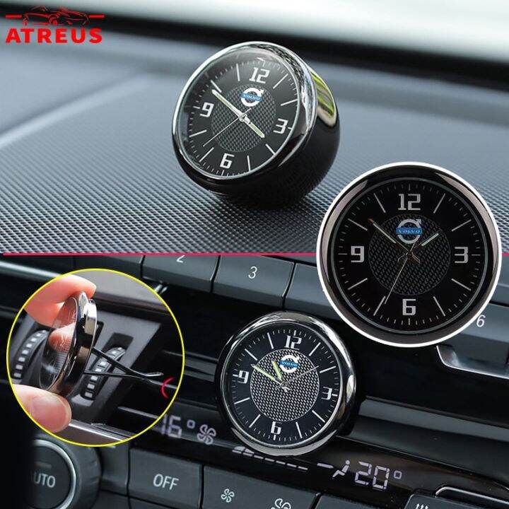 Volvo Car Mini Quartz Clock luminous Interior Center Console Vent Clock