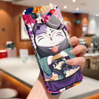 Case4you สำหรับ Xiaomi MI Poco X3 GT All-Inclusive กรณีโทรศัพท์ฟิล์มดีไซน์การ์ตูนแมวโชคดีเปลือกแข็งเคสป้องกันทนแรงกระแทกกล้องคลุมทั้งหมด