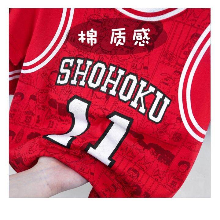 90-150cm-childrens-cotton-sportswear-handsome-stitching-basketball-uniform-baby-casual-short-sleeved-suit-cartoon-printed-breathable-korean-version-clothing