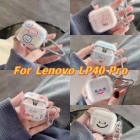 ◙◆ เคสหูฟัง TPU แบบใส ลายการ์ตูนสนูปปี้ยิ้ม สําหรับ Lenovo LP40 PRO LP40s