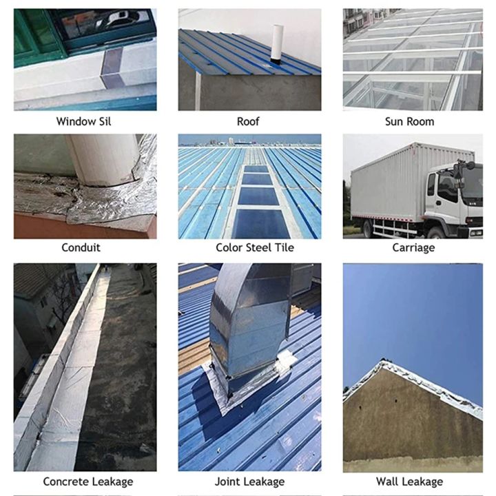 ๑-super-waterproof-tape-thicken-high-temperature-resistance-aluminum-foil-strong-adhesive-roof-crack-duct-repair-sealed-self-tape