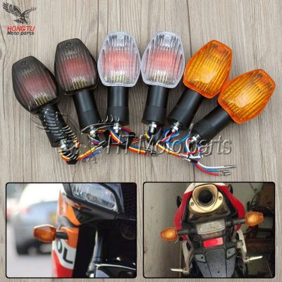 สัญญาณไฟเลี้ยวรถจักรยานยนต์1คู่สำหรับฮอนด้า CBR600 F4i/F5 CBR1000 RR CBR600 CB900แตน919 CB900 CB400 CB1300 05-Up