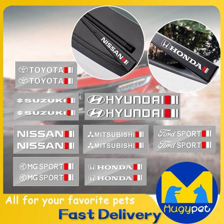 Reflective PVC Car Decal Car Windshield Wipers Decoration Decal Window Wiper Stickers For Toyota