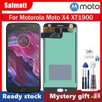 Salmatt จอแอลซีดีไอพีเอซต้นฉบับสำหรับ Motorola Moto X4 XT1900ชิ้นส่วนจอสัมผัสแอลซีดีของเครื่องแปลงดิจิทัลสำหรับ Moto X4 XT1900จอ LCD