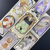 New Tarot Deck Oracles Cards Mysterious Divination Ethereal Visions Tarot Cards For Women Girls เกมกระดาน-Sediue