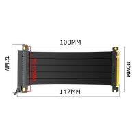 3080 RTX3090 3070 3060 PCI-e 4.0สายเคเบิล PCI Express 4 X16 GPU สายพ่วง180องศาเข้ากันได้กับ3.0/2.0/1.0