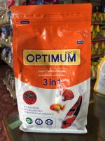 อาหารปลาคราฟ OPTIMUM  3IN1 ส้ม 800ก.***ส่งด่วนเคอรี่