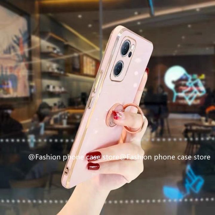 ปลอกนุ่ม-case-เคส-vivo-v25-5g-v25e-y35-2022-4กรัมลูกอมสีไฟฟ้ากรณีโทรศัพท์กับโชคดีแมวที่มองไม่เห็นแหวนนิ้วที่วางโทรศัพท์