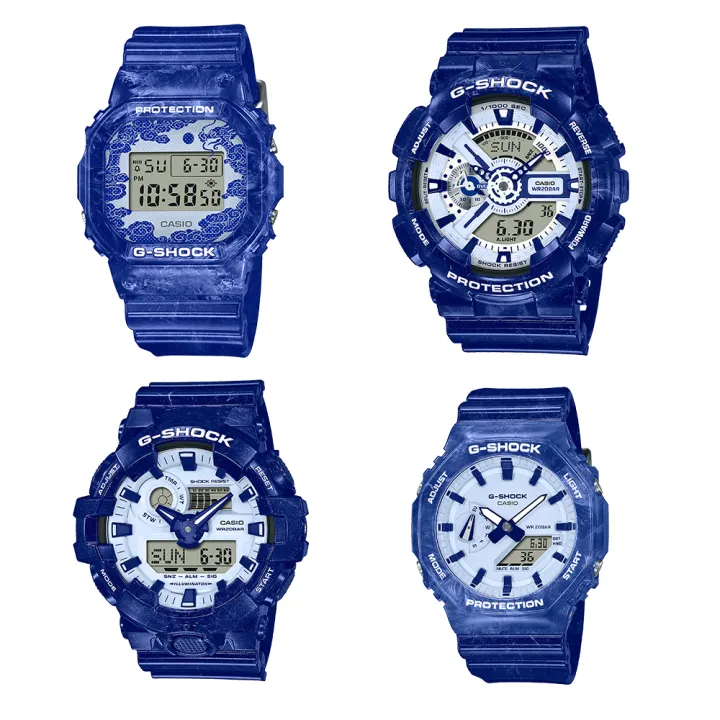 Casio G Shock นาฬิกาข้อมือผู้ชาย สายเรซิ่น รุ่น Dw 5600bwp 2 Ga 110bwp