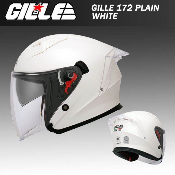 GILLE 172 Gvr V1 Helmet for motorcycle Half Face Double Visor Lazada PH