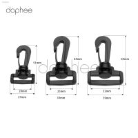 ┇❇✴ dophee 10pcs Plastic Swivel Snap Hook For Weave Paracord Lanyard Buckles Backpack Straps Webbing 20mm 25mm 32mm Black