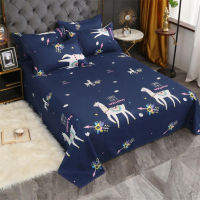 Spring Autumn Bedding Sheet Fashion Moon Night Printed Bedspread 1pc Flat Sheets 2pcs Pillowcases Soft Warm Bed Linen Bedclothes