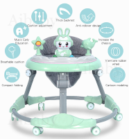 Aibaby รถหัดเดินเด็ก รถหัดเดิน รถหัดเดินวงกลม รถนั่งเด็กเล็ก รถกลมหัดเดิน รถวงกลมเด็ก รถเข็นเด็กอ่อน รถกลมเด็ก 6-12 เดือน Baby Walker มีเพลงมีไฟ