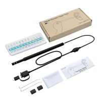 【Big-Sales】 Gadgets Town 3 In 1 Multifunctional Ear Cleaner USB Endoscope 5.5Mm Visual Earwax เครื่องมือทำความสะอาดหูช้อน Earpick Otoscope กล้อง0.3MP LESHP