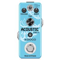 KOOGO LEF-320 AC Stage Guitar Pedal Effect Analog Acoustic Pedals For Guitars Guitarist Analog Effectors Piezo Standard Jumbo Projector Mounts