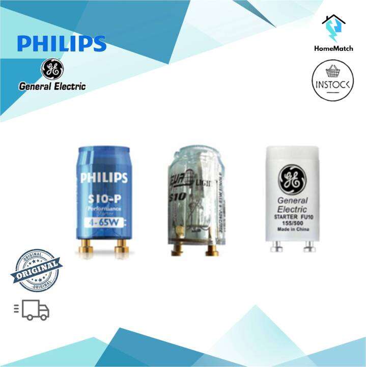 PHILIPS / Euro Light / GE Fluorescent Tube Starter S10 / FU10 Lazada