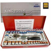 โปรแรง EURO KING TOOLS ชุดเครื่องมือ ประแจ ชุดบล็อก 40 ชิ้น ขนาด  1/4" และ 3/8" socket set ของแท้ 100%