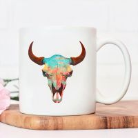 Turquoise Sky Mug Antlered Ceramic Mug High Quality Nordic Coffee Cups Environment Protection Juice Mugs Water Cup