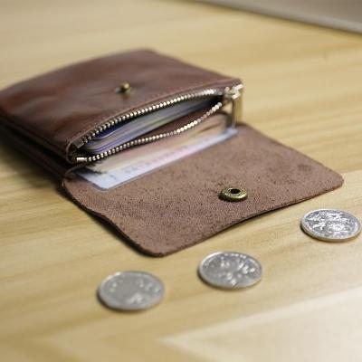 TOP☆Japan และ South Korea ถุงเหรียญขนาดเล็กกระเป๋าสตางค์นักเรียนชายหนังคู่ที่ยึดบัตรกระเป๋าสั้นเปลี่ยนกระเป๋า