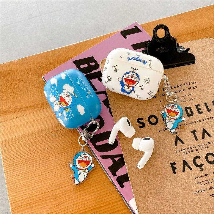 shuohaa166-เคสแข็ง-เคส-airpods-pro2-airpods-pro-airpods3-gen3-airpods-2-cartoon-cute-โดราเอมอน-doraemon-โดเรม่อน-protective-hard-case