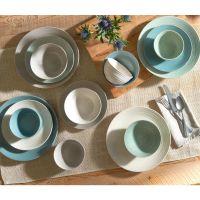 Mixed 16 Piece Dinnerware Set Including 4 Dinner Plates, 4 Salad Plates, 4 Cereal Bowls And 4 Soup Bowls Dinner Set