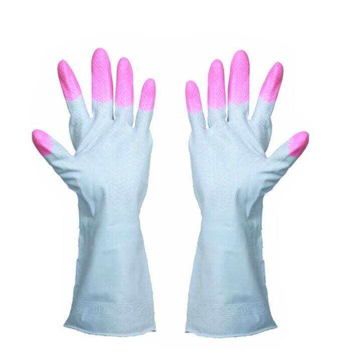 new-arrival-white-dishwashing-latex-gloves-waterproof-durable-kitchen-dishes-washing-clothes-rubber-cleaning-housework-hot-sale-safety-gloves