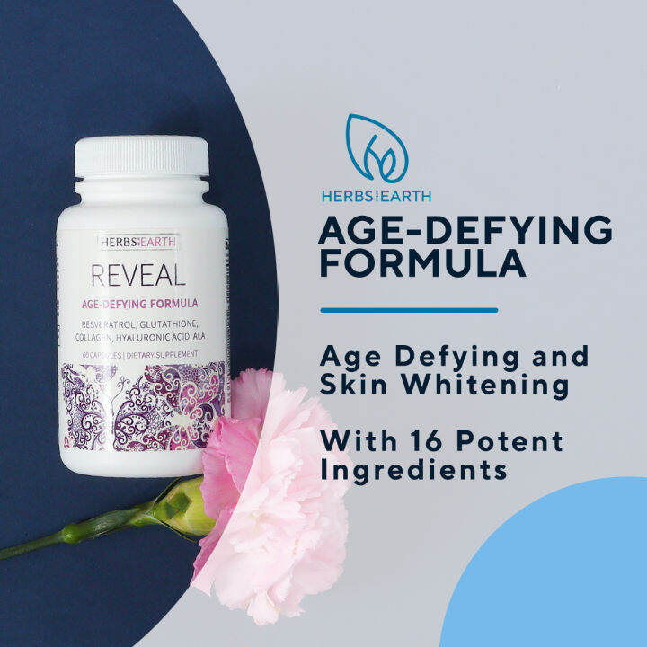 REVEAL Glutathione Collagen Age Defy Whitening Glowing Skin Capsules w