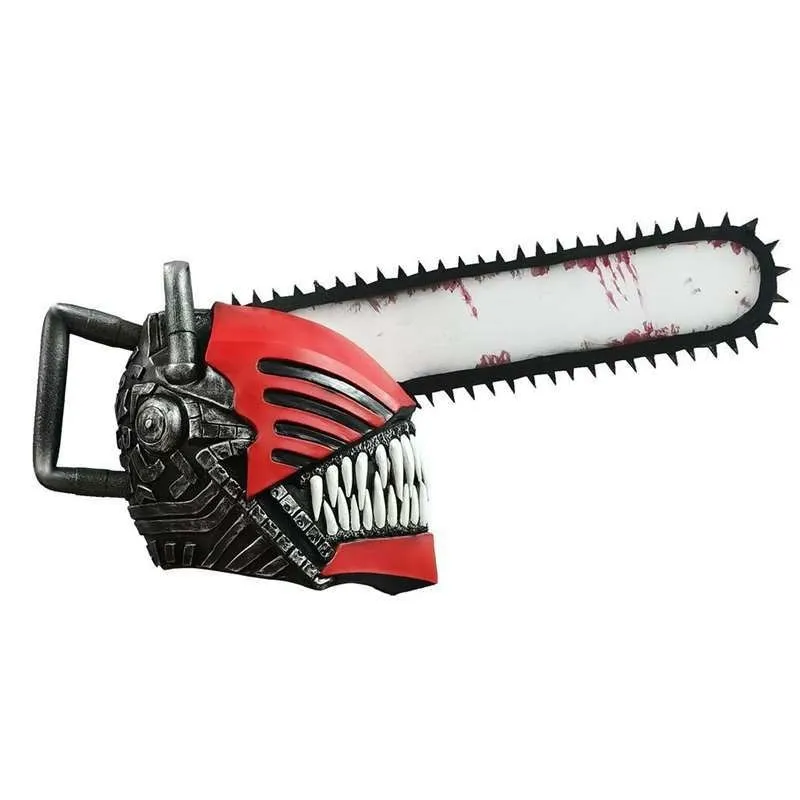 Anime Chainsaw Man Cosplay Prop Denji Helmet Chainsaw Helmet Chainsaw  Cosplay Prop Weapon Halloween Carnival Cosplay Party Mask