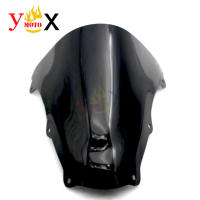 Black ABS Motorcycle Windshield Windscreen Deflector Double Bubble For SUZUKI SV1000 SV1000S 2003-2008 SV650 SV650S 2003-2012