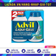 VIÊN UỐNG GIẢM ĐAU ADVIL LIQUID GELS 200MG MỸ 120 VIÊN Set 2 hộp