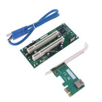 ตัวแปลงการ์ด Pci แบบคู่ Pcie ไปของแท้ Usb3.0ช่องขยายเสียบเสริมสำหรับพีซีดร็อปชิป100% ชิ้น