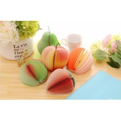 1PC Fruit Scrapbooking Note Memo Pads Portable Scratch Paper Notepad Post Sticky