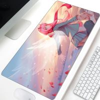 บ้าน Mousepad ใหม่ขนาดใหญ่คีย์บอร์ดแผ่น Zero Two ที่รักใน Franxx Soft Laptop แผ่นรองเมาส์กันลื่น แผ่นรองเมาส์เดสก์ท็อป