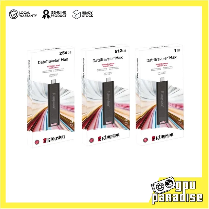 KINGSTON DATATRAVELER MAX USB 3.2 GEN 2 FLASH DRIVE ( 256GB / 512GB