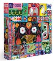 eeBoo Dutch Quilt Sampler 1000 Square จิ๊กซอว์รูปชิ้นผ้านวมสไตล์ดัตช์แบบ 1000 ชิ้น