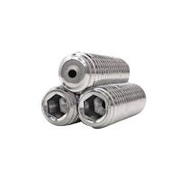 304 Stainless Steel Hollow Hole Through Air Out M3 M4 M5 M6 M8 M10M12 Allen Hex Hexagon Socket Flat Grub Set Screw Headless Bolt