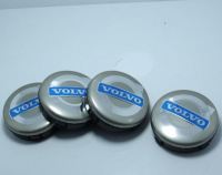 ราคาต่อ 4 ชิ้น โลโก้ดุมล้อ วอลโว่ เทา 64mm Volvo gray silver XC60 V70 S60 XC90 S80 V40 XC70 V50 Wheel Center Hub Caps